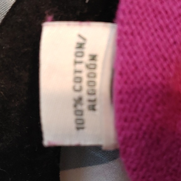 Men's XL Southern Pines Fuschia Sweater Vest 100% Cotton Cottogecore Cozy - Picture 5 of 5